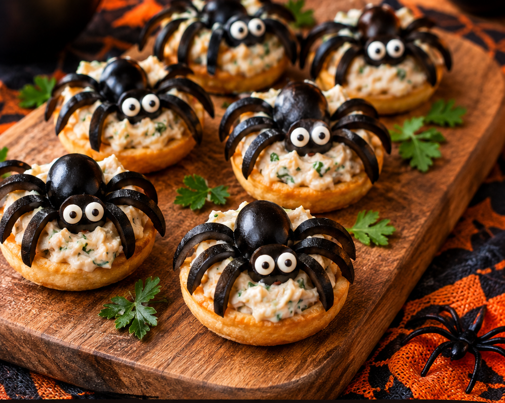 Araignées Apéritives pour Halloween – Recette Facile et Originale
