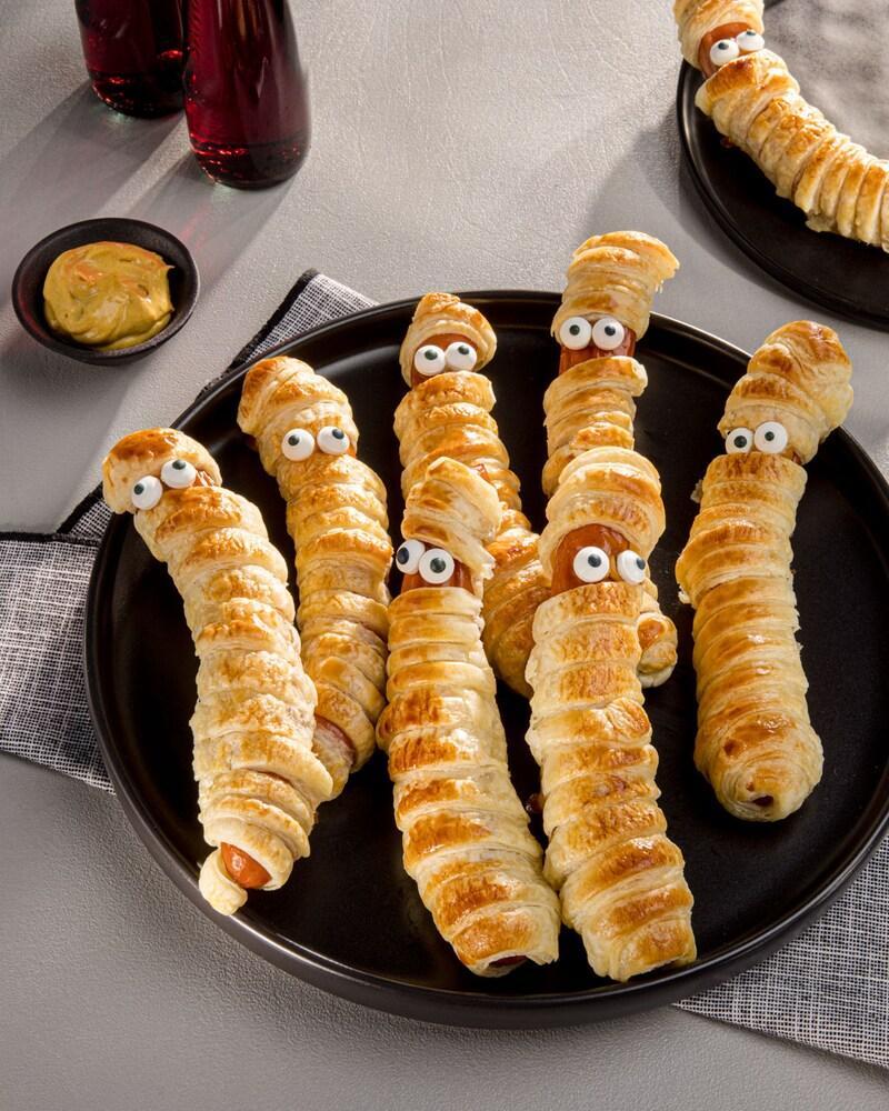 Feuilletés Momies pour Halloween – Recette Facile et Amusante